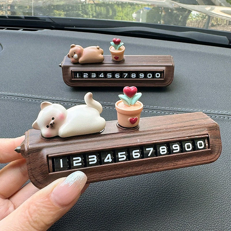1pc Temporary Parking Permit Car Phone Number Plate Lady Style Free Shipping Automobile Parts And Accessories