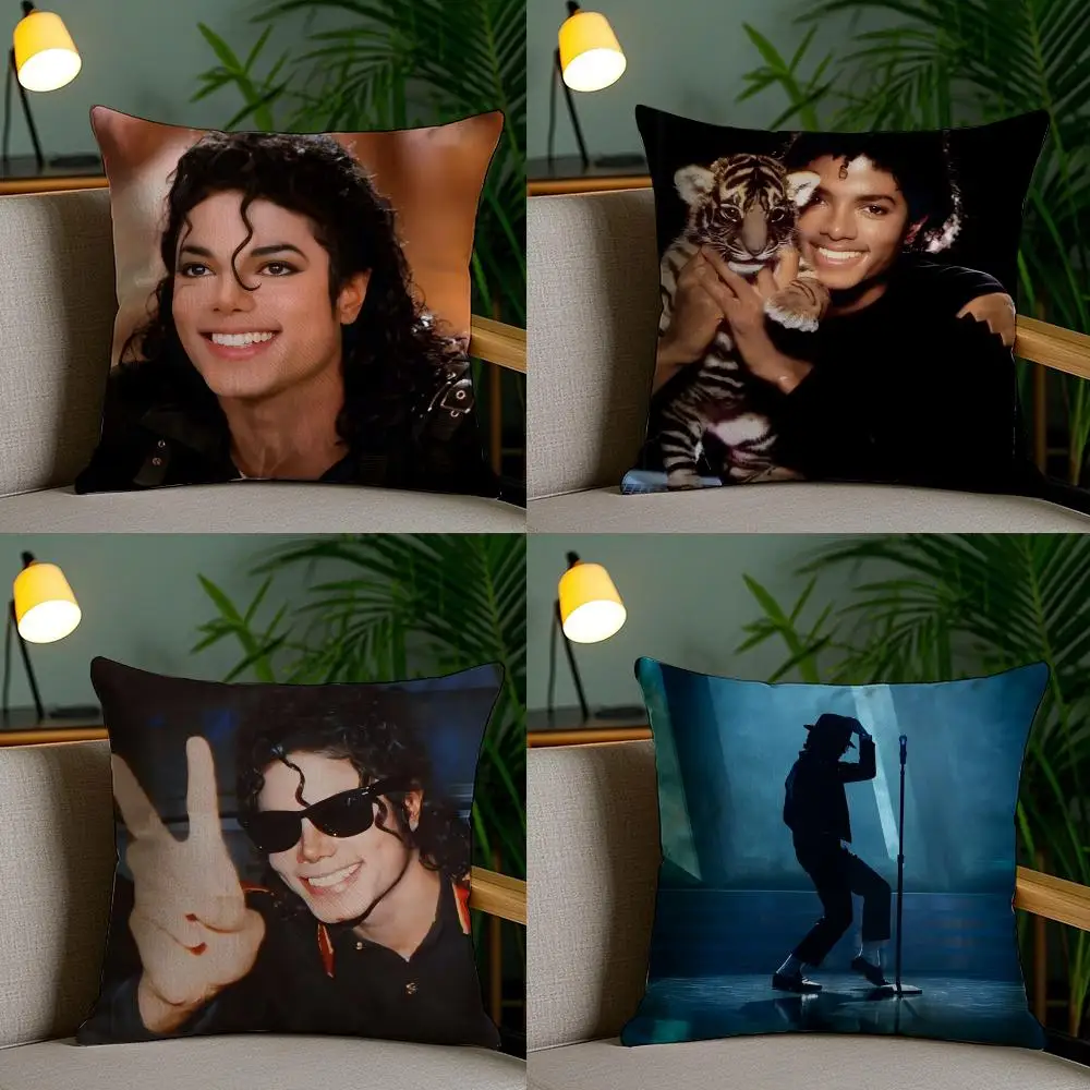 Michael J-Jackson SINGER RAPPER Pillow Case Cushion Cover Soft Washable Pillow Case Multi-Scene For Couch Bed Travel Office Use