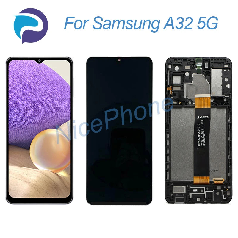 

Для Samsung A32 5G ЖК-экран + сенсорный дигитайзер 1600*720 дисплей SM-A326B/BR/DS/U/W/U1/K/DL,SCG08 A32 5G ЖК-экран дисплей