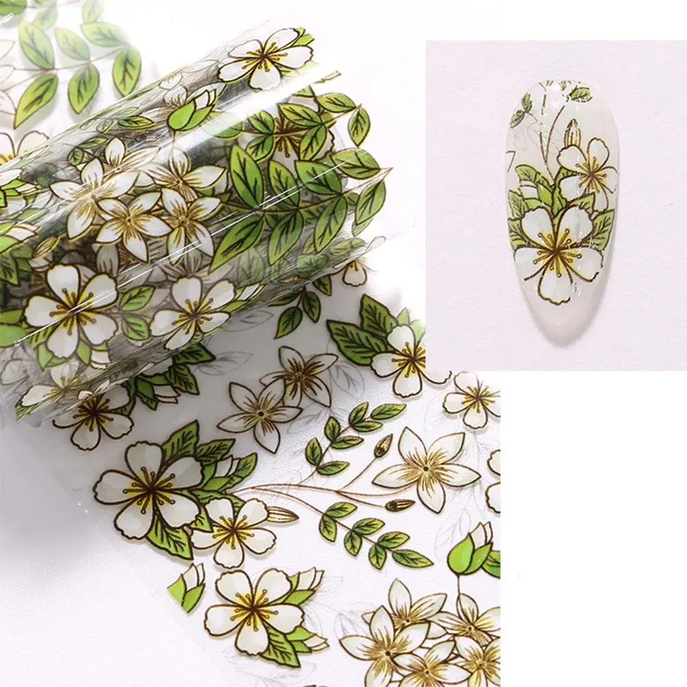 

Accessories Full Wraps Sliders Manicure Flower Nail Foils Holographic Nails Decals Transfer Paper Decals Floral Nails Stickers