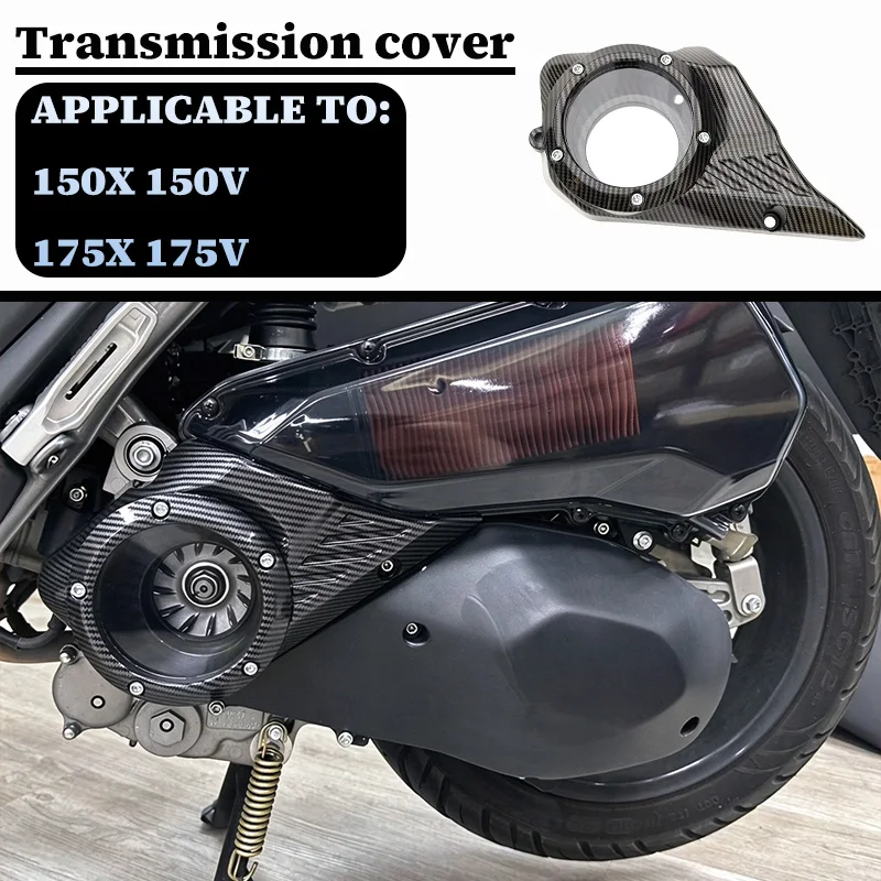 NEW 150X 150V Motorcycle Accessory Pulley Cover Clear Window Clutch Case Protector For ZONTES 125X 125V 150X 150V 175X 175V 2026