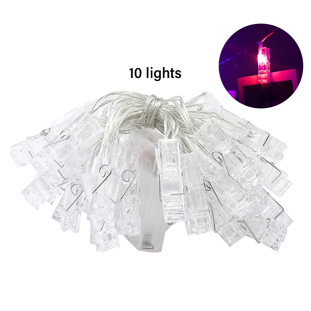 

Waterproof Outdoor Indoor Photo Clip String Light Lightweight Accessories Display Extra Long Battery Operated Home Bedroom