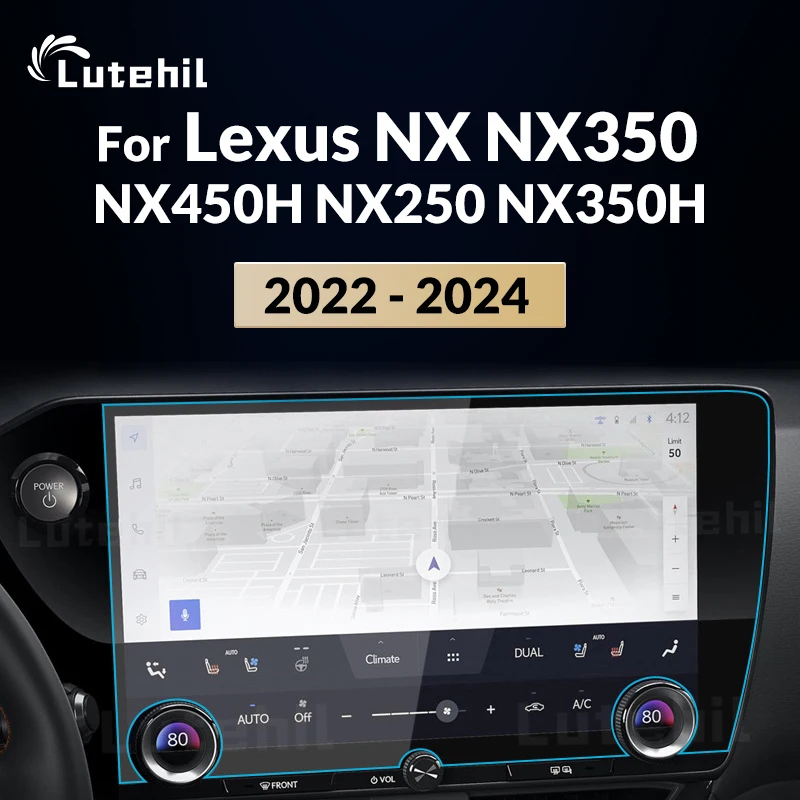 

Для Lexus NX NX350 NX450H NX250 NX350H 2022 2023 2024 Автомобильная навигация из закаленного стекла Защитная пленка для экрана GPS ЖК-дисплея приборной панели