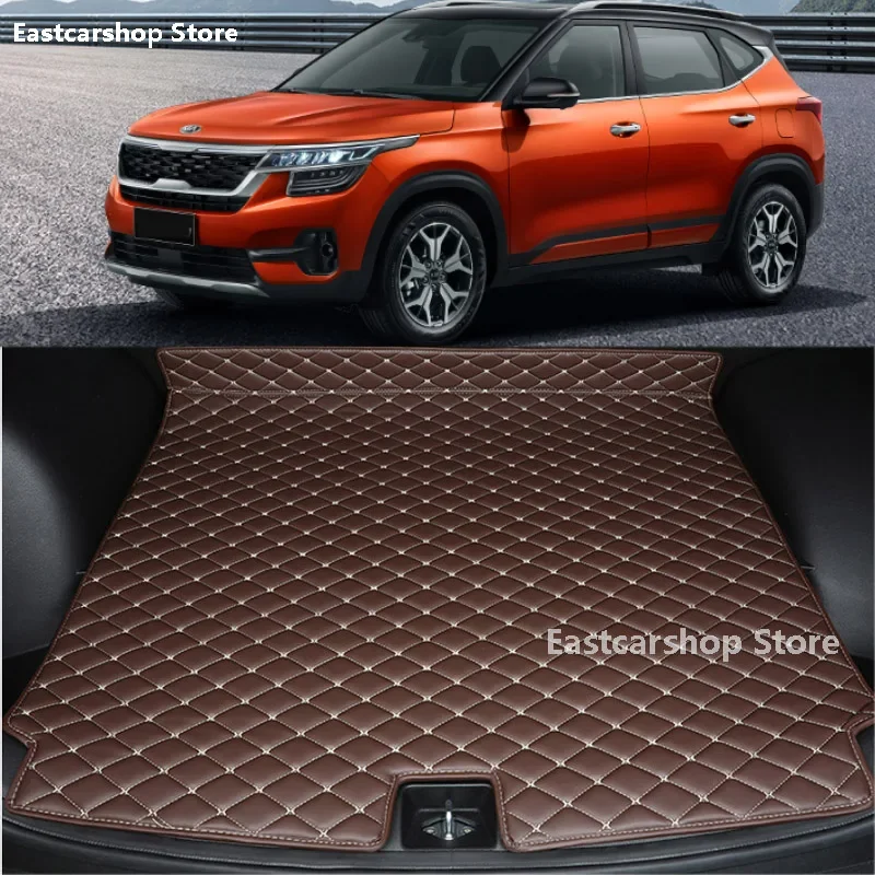 

For Kia Seltos KX3 2020 2021 2022 Car Trunk Mat Boot Liner Tray Car Rear Trunk Cargo Mat Protective Cover Decoration Accessories