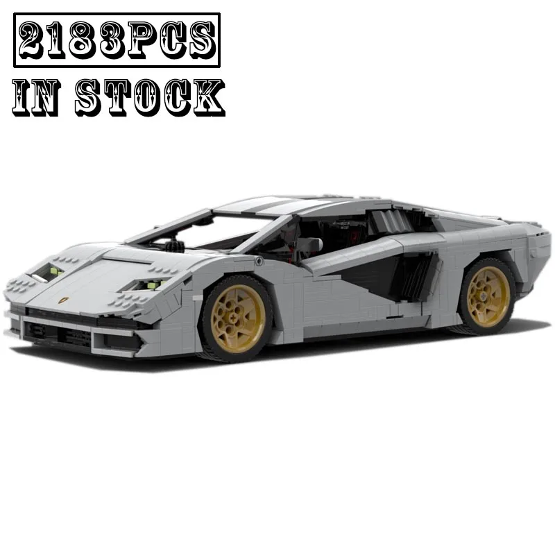 2021 New Countach LPI 800-4 Hypercar Super Racing Car Model Fit MOC-143575 Building Blocks Bricks Kits Toys Kid Birthday Gifts