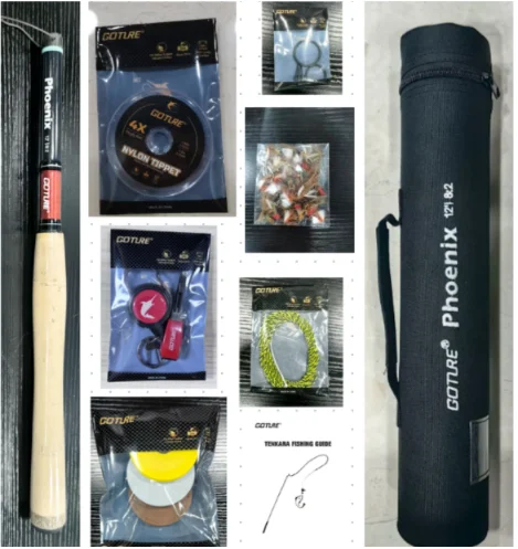 Goture 3.6m Tenkara Rod Set with Spare Tip Section&Storage Bag Complete Beginner Tenkara Fishing Kit for Travel Hiking Camping view 6