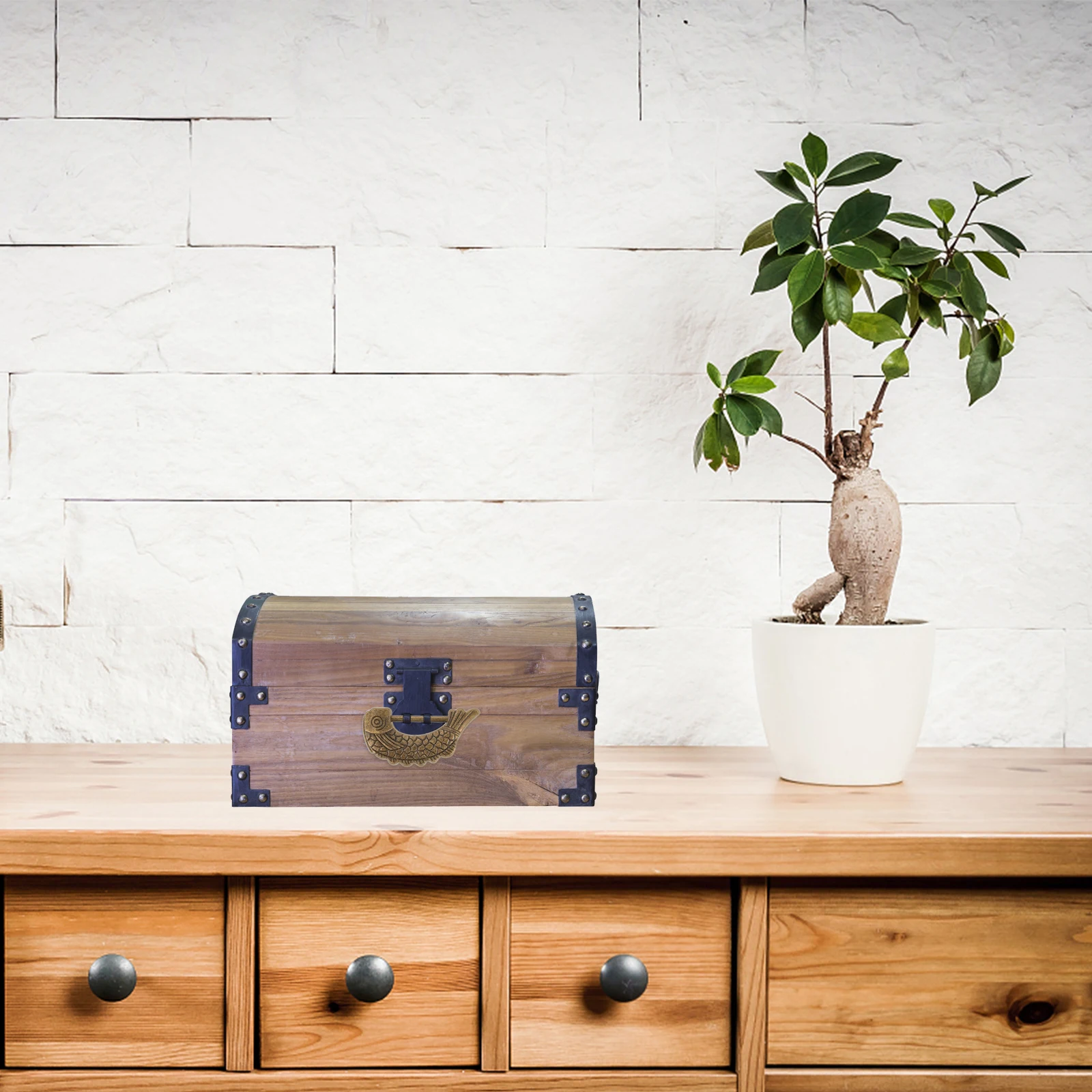 

1Pcs Retro Suitcase Lock Mini Padlock for Small Boxes Travel Storage Zinc Alloy Fish Design Decorative Secure Latch