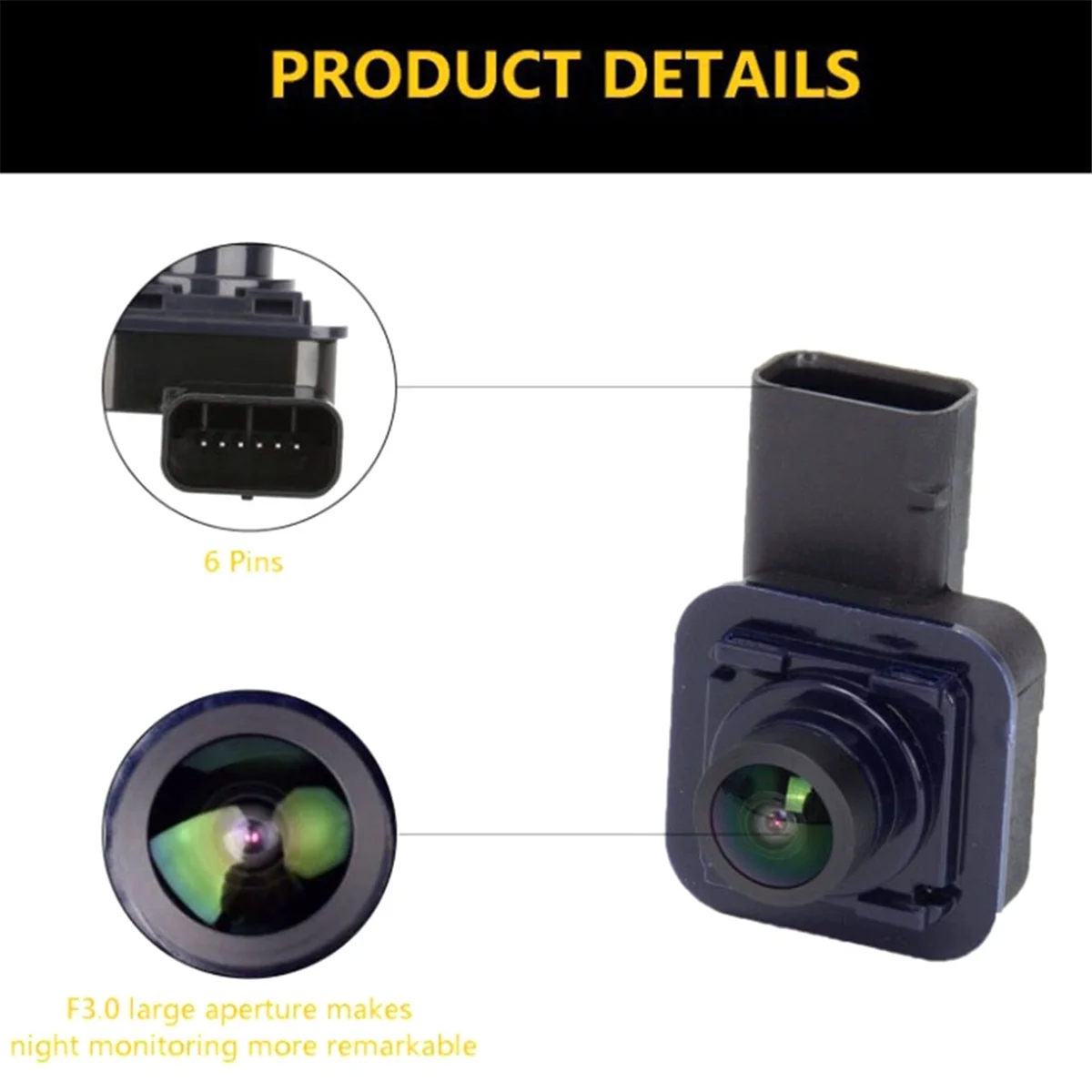 For Pickup 2015-2020 Rear View Backup Camera FL3T-19G490-AH Reversing Camera Auxiliary Camera