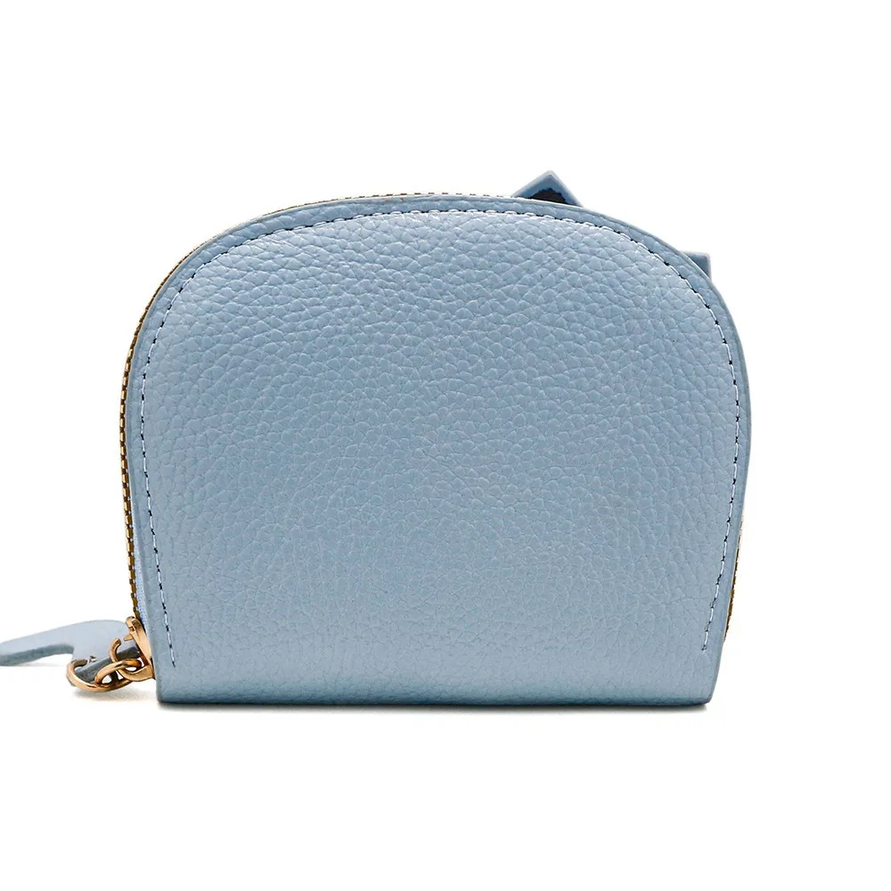 محافظ نسائية جديدة على شكل قطة كرتونية مدمجة كاواي لطيفة وعصرية وحقائب بطاقات صغيرة محمولة ذات سعة كبيرة ومحافظ للعملات المعدنية للفتيات #4