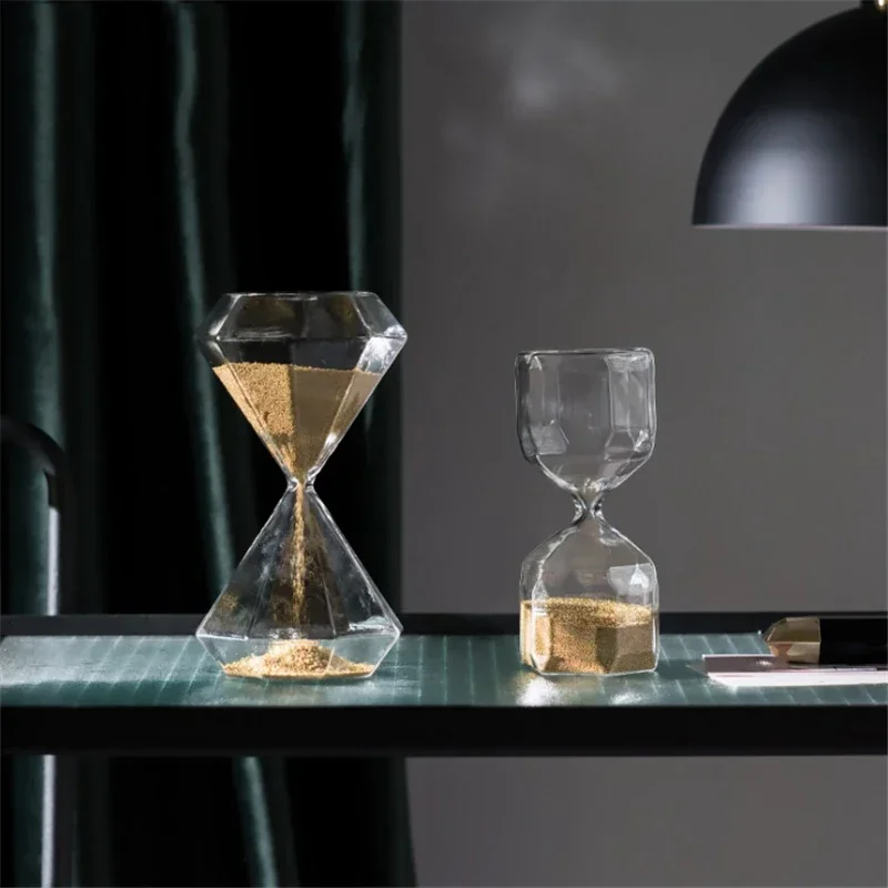 Nordic Simple Sand Hourglass Timers Bedroom Study Office Hotel Living Room Modern Decoration Glass Hourglass Accessories