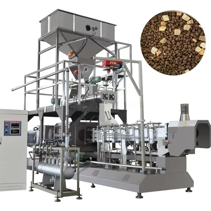 High Quality Pet Food Process Machine Line Equipment Pet Dog Food Extruder Making Machinery Line