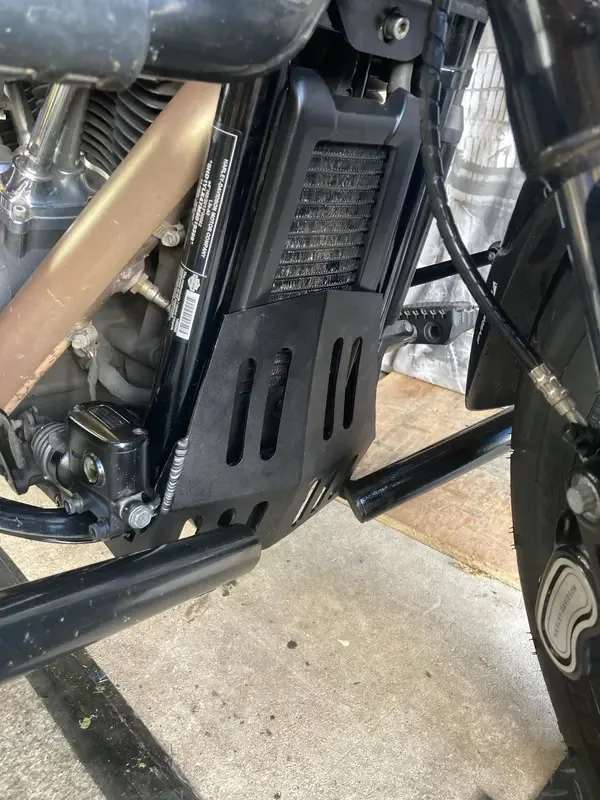 For Harley Softail Low Rider ST FXLRST FXLRS 2018-2023 Motorcycle Front Chin Spoiler Cover Fairing Guard Aluminum Black