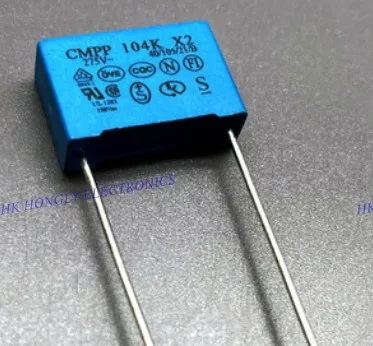 10PCS CMPP 104K 224K 334K 474K 684K X2 275V 0.1UF 0.22UF 0.33UF 0.47UF 0.68UF 100NF 220NF 330NF 470NF 680N P=15mm FILM CAPACITOR