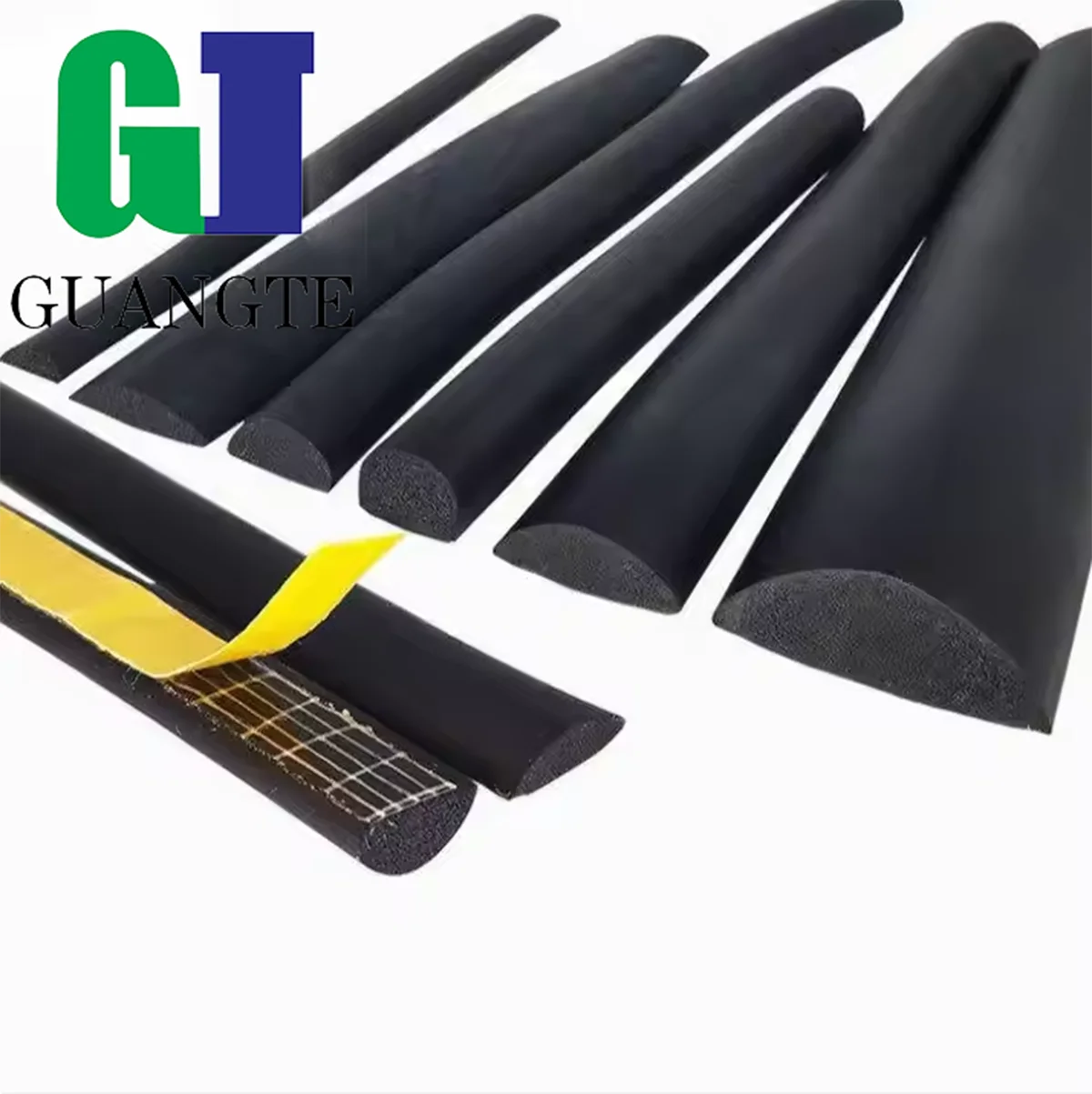 D Type Door Window Seal Strip Rubber Seal Self Adhesive Backed EPDM Sponge Strip Closed Cell Foam Car Roof Waterproof Dust