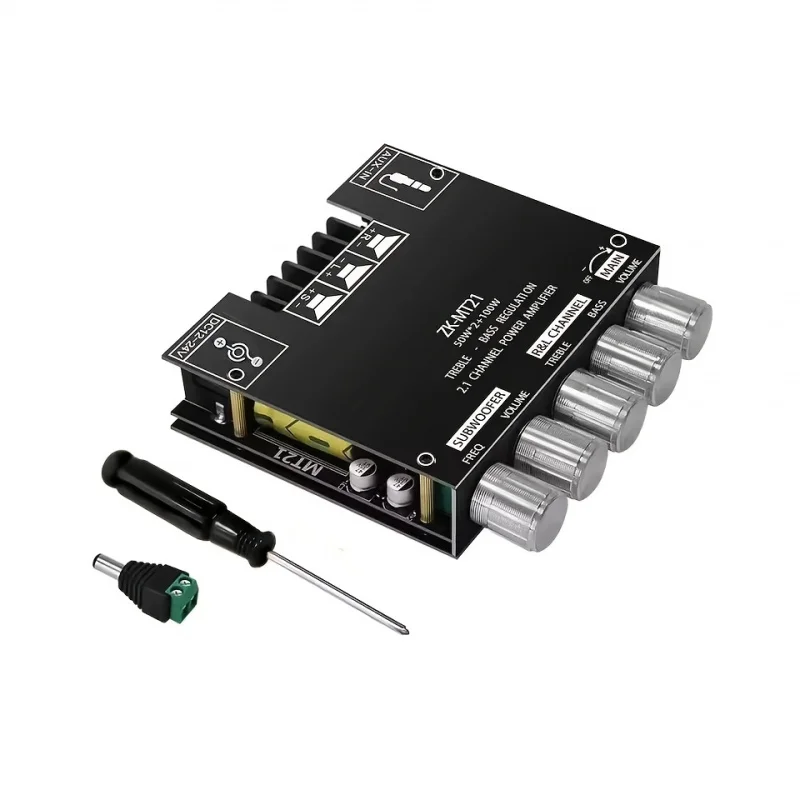 ZK-MT21High Bass Heavy Bass Neutral Free2.1Channel Digital Module50W*2+100W2.1Channel Digital Module Suitable Treble、Ba