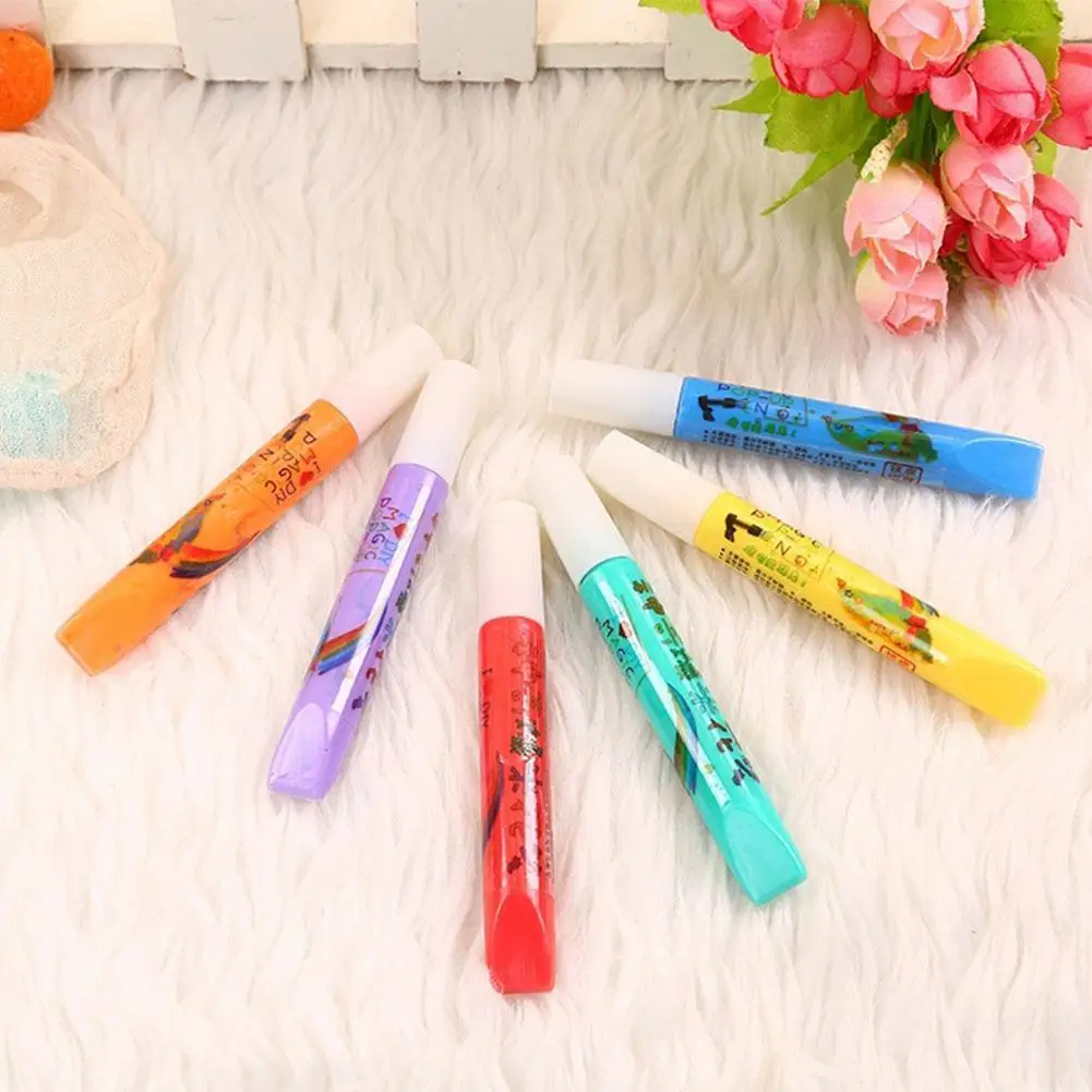 Creative Diy Bubble Popcorn Drawing Pens Cute Magic Puffy Pens For Girls Kids Drawing Markers A0Q7