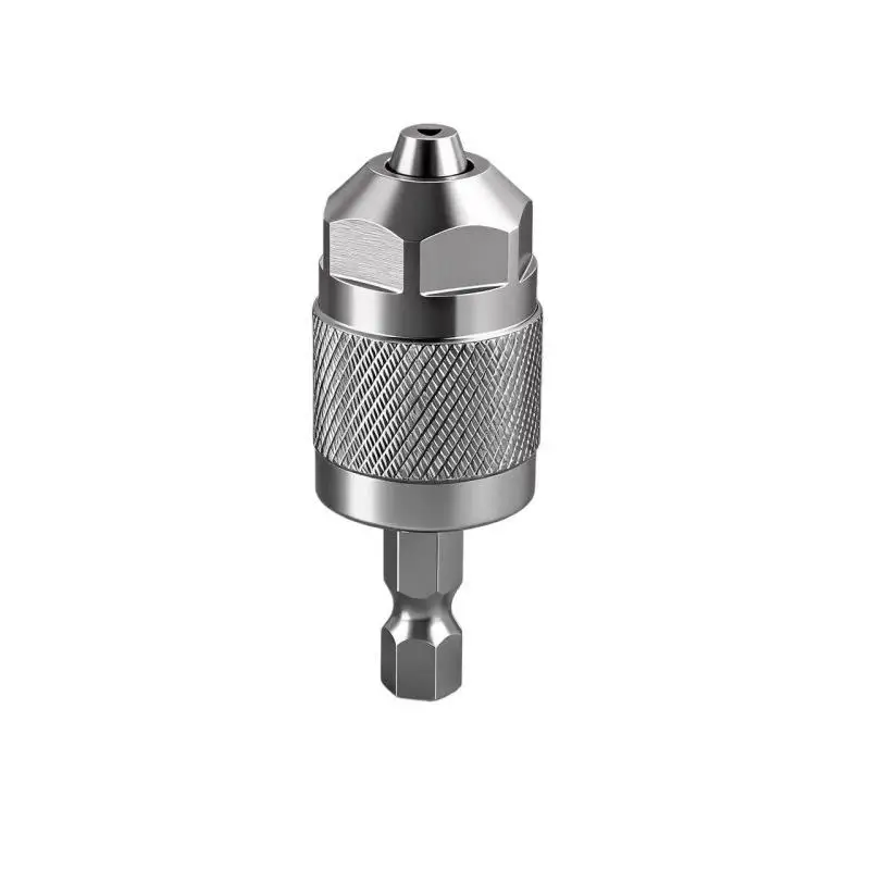 3-Kiefer-Sechskant-Spannfutter, Bohrfutter-Adapter, Schnellwechsel-Pneumatik-Bohrfutter, professioneller Konverter mit Sechskantschaft für Holzarbeiten – Detail 5