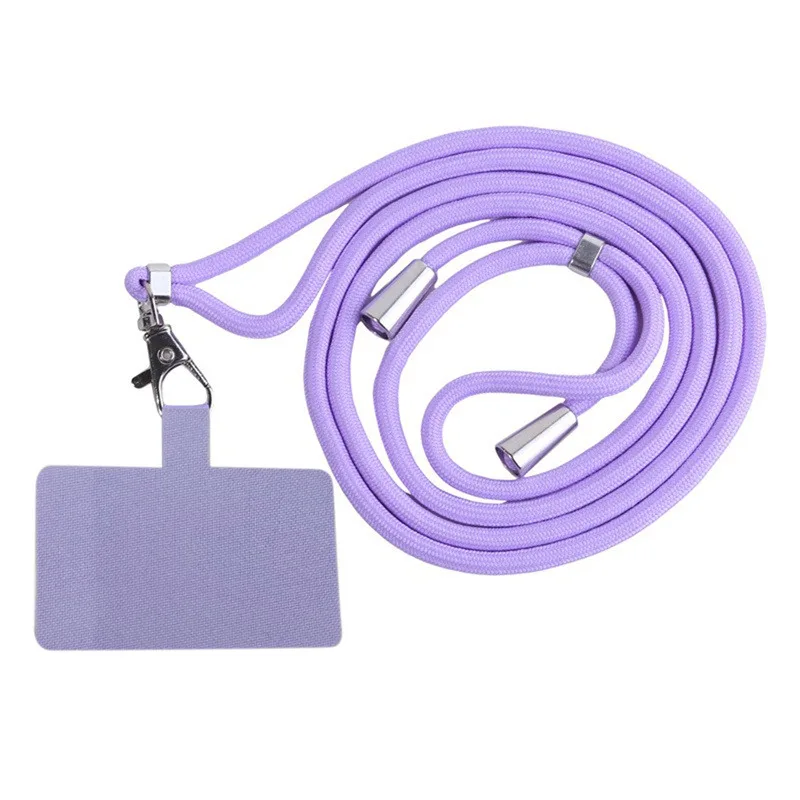 NEW Adjustable Phone Lanyard Detachable Neck Cord Lanyard Strap Carabiner Compatible Pendant With Card For Mobile Key Fob Colors