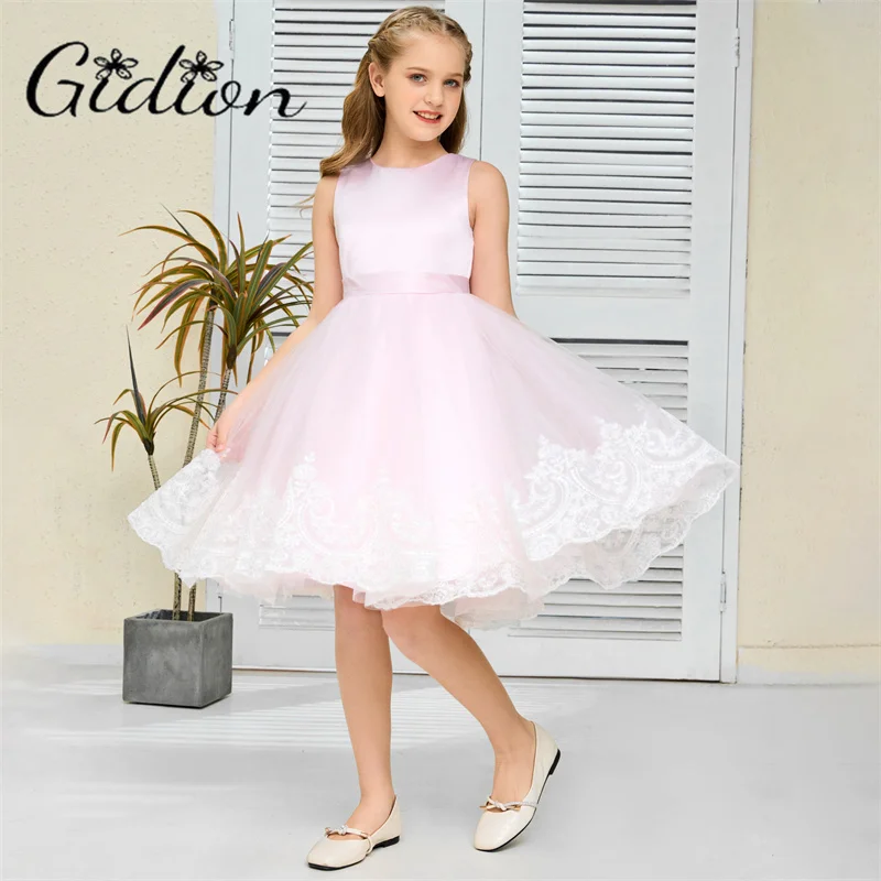 Princess Flower Girl Dress For Kids Tutu Wedding Birthday Evening Party Prom Ball Junior Bridesmaid Dress Pretty Dress For Girl