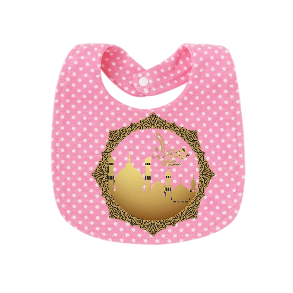 

Мягкие хлопковые детские слюнявчики с мусульманским принтом, практичные полотенца для новорожденных