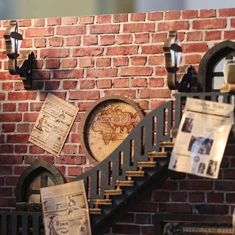 Y1UB – livre en bois fait à main, ensemble artisanal, Puzzle Miniature pour les amateurs d'architecture les projets