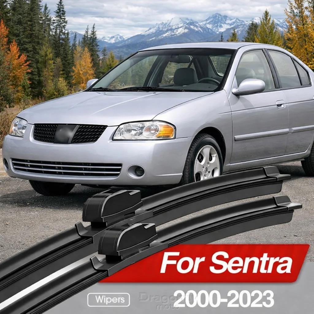 

Front Windshield Wiper Blades 2pcs Windscreen Window Accessories 2006 2012 2016 2019 For Nissan Sentra B15 B16 B17 B18 2000-2023