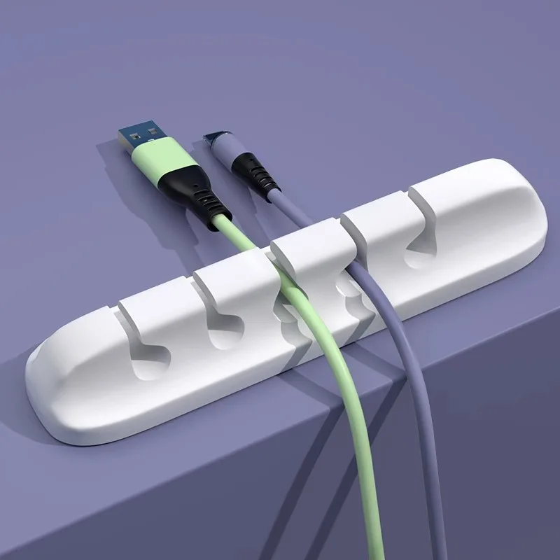 Organisateur de câbles de données avec clips de fixation, organiseur de câbles de charge de téléphone, gestion des câbles, rangement de câbles, clip de fixation