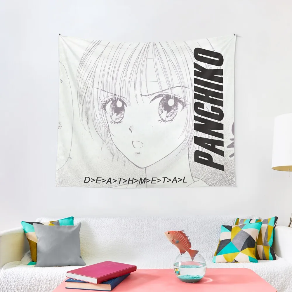 

Panchiko DEATHMETAL Tapestry Aesthetic Room Decor Korean Room Decor For Girls Cute Room Things Wall Decoration Items Tapestry
