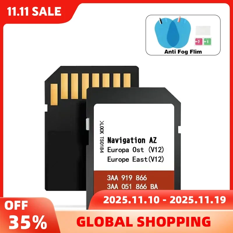 

SD Card RNS315 for Seat VW Skoda Amundsen Media 2.1 2.2 Eastern Europe V12 OST Sat Nav