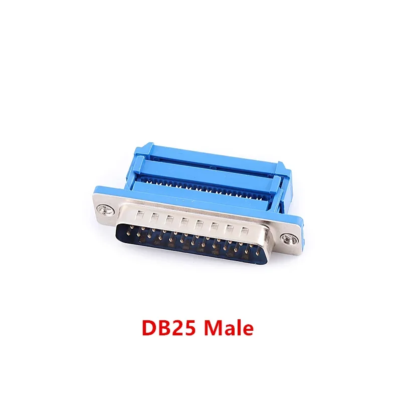 5Pcs DB9 DB15 DB25 DB37 DIDC9/DIDC15/DIDC25/DIDC37 Male Female Plug Serial Port Connector Idc Crimp Type D-SUB Rs232 Adapter