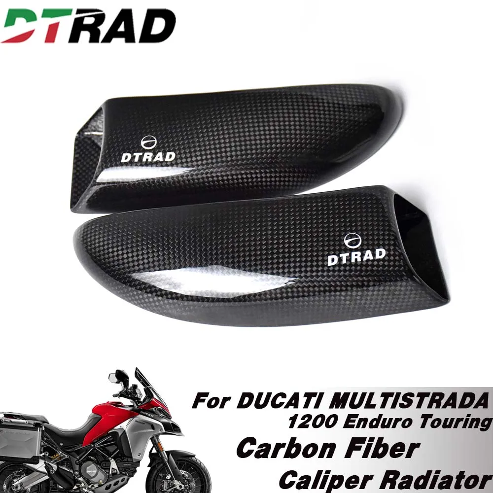 Carbon Fiber Brake Air Cooling Ducts For DUCATI MULTISTRADA 1200 Enburo Touring 2015-2018 Caliper Cooler Protector Channel