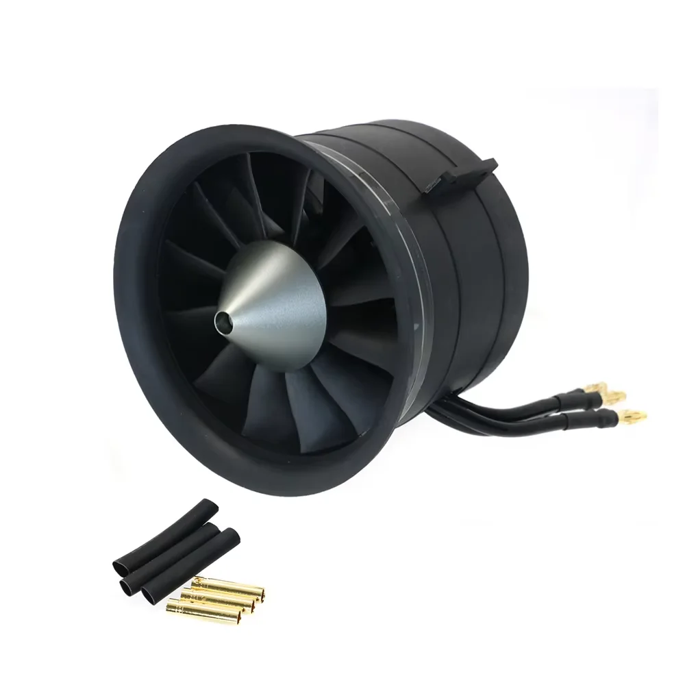 

QX-MOTOR 80mm EDF 12 Blades Ducted Fan QF3538 3748 Brushless Motor 1000kv 1200kv CW CCW 80A 120A ESC For RC Parts