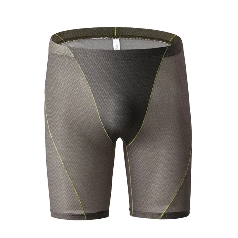 Boxer da uomo in nylon di seta di ghiaccio intimo semi-trasparente Panites uomo traspirante U Pouch gamba lunga mutande taglie forti xL-5XL