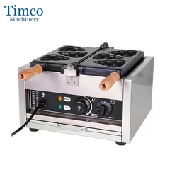 TIMCO Electric Poo Poop Waffle Maker 3PCS Commercial 220V 110V Nonstick Funny Poop Shape Poo Machine Waffle Baker