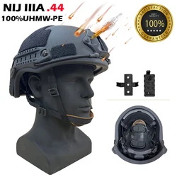 FAST PE NIJ IIIA – casque balistique à coupe haute, pare-balles, XP Cut, cadran doublé noir vert, casque anti-sable