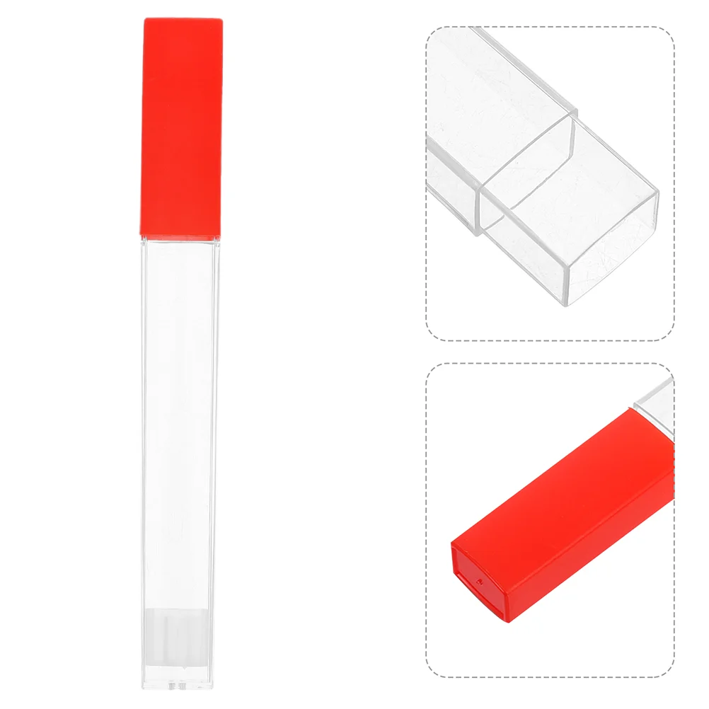 

2 Pcs Thermometer Protective Barrel Basal Medical for Adults Storage Bin Plastic Case Forehead Thermometers
