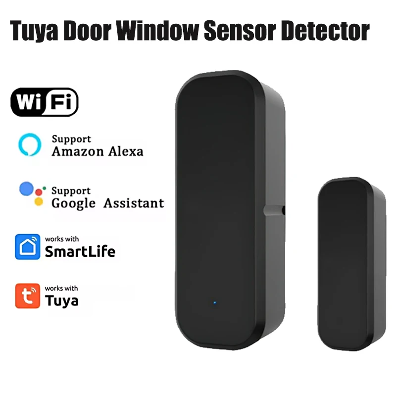 تطبيق Smart Life WiFi مستشعر الباب مستشعر النافذة كاشف مفتوح/مغلق كاشف إنذار الحماية الأمنية يعمل مع Alexa #2