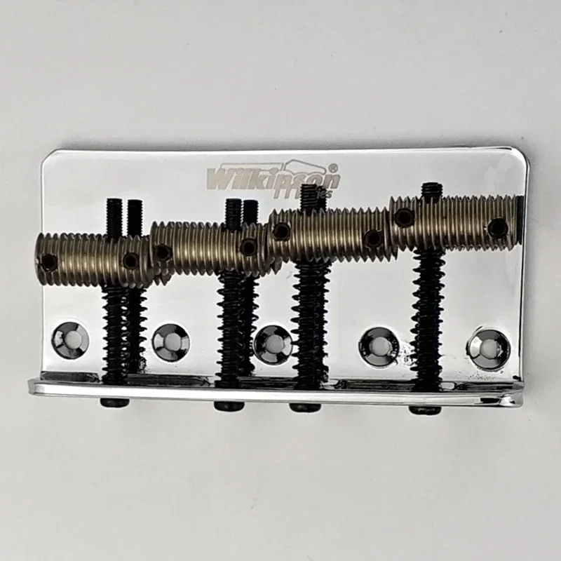 Wilkinson WOB41 WOB41T Precision Jazz Bass Chrome Silver  Four 4 Strings Electric Bass Bridge With Brass Saddles