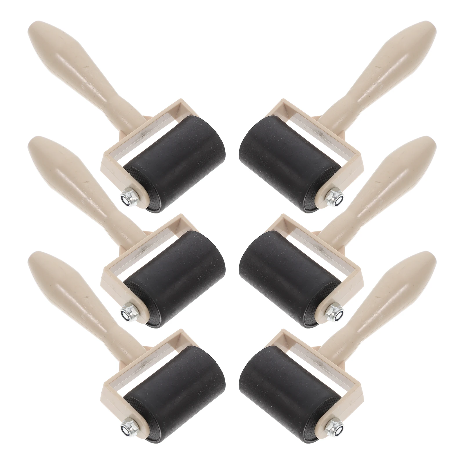 

6 Pcs Ink Roller Tools Plastic Rollers Printing Tool for Art Craft Painting Supplies DIY Stamping Tools