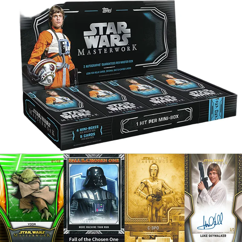 2025 Topps Star Wars Masterwork Hobby Box Premium Trading  Guaranteed Sketch Relic Rare Collection Blind Box Gifts