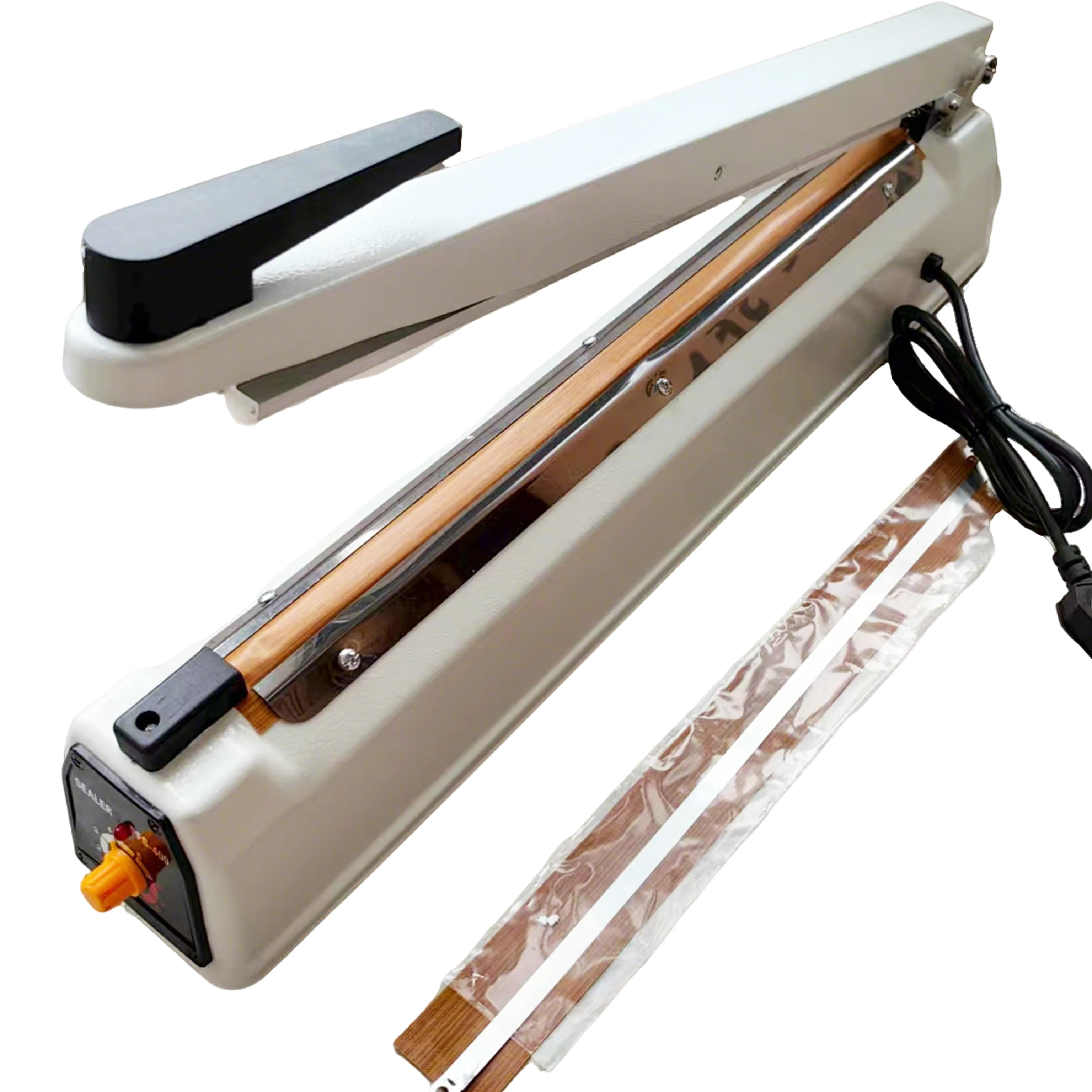 수동 임펄스 실러 열 실링기 가열 실러 300mm 8mm 너비 코드 번호 포함 식품 진공 백 실러 비닐봉투