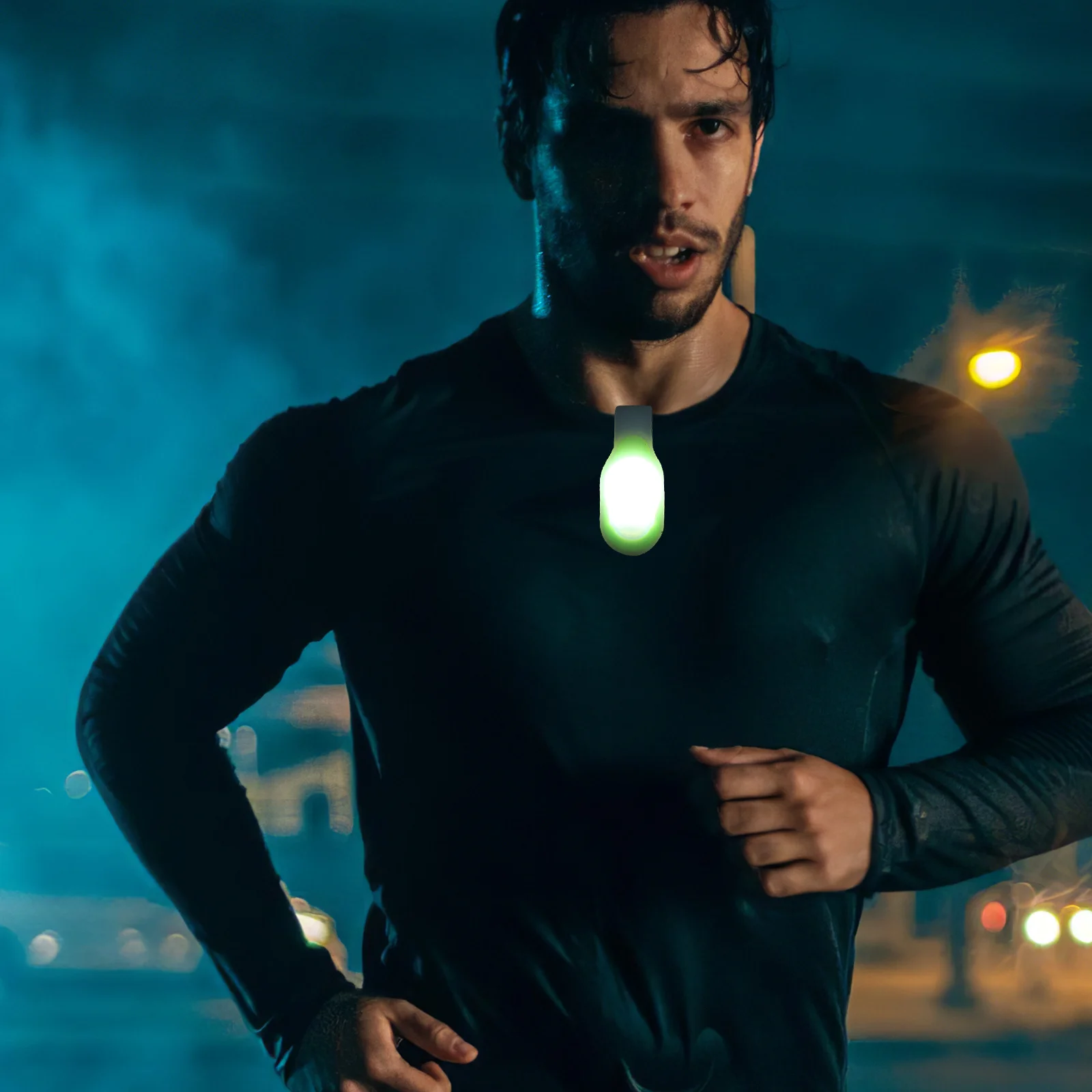 

2pcs Led Magnetic Clip Light Premium Silicone Hands-Free Safety Lamp For Running Jogging Night Outdoor Sports Nurse Badge