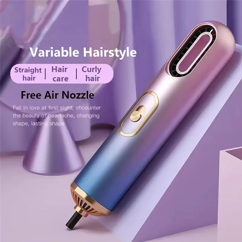 

ABUU-High-Value Hair Dryer Mini Hair Dryer Blue Light Constant Temperature Hair Care Manual High-Speed Hair Dryer US Plug