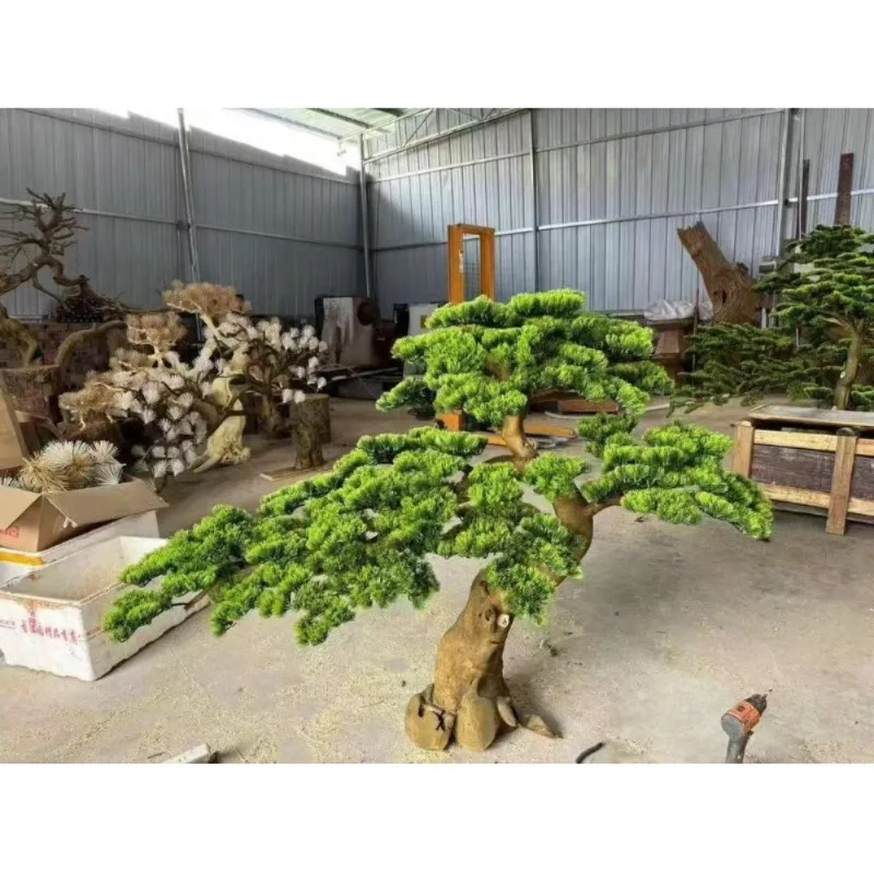 

Simulated welcome pine tree landscaping Dry landscape Sales office Hotel decoration Fake pine tree