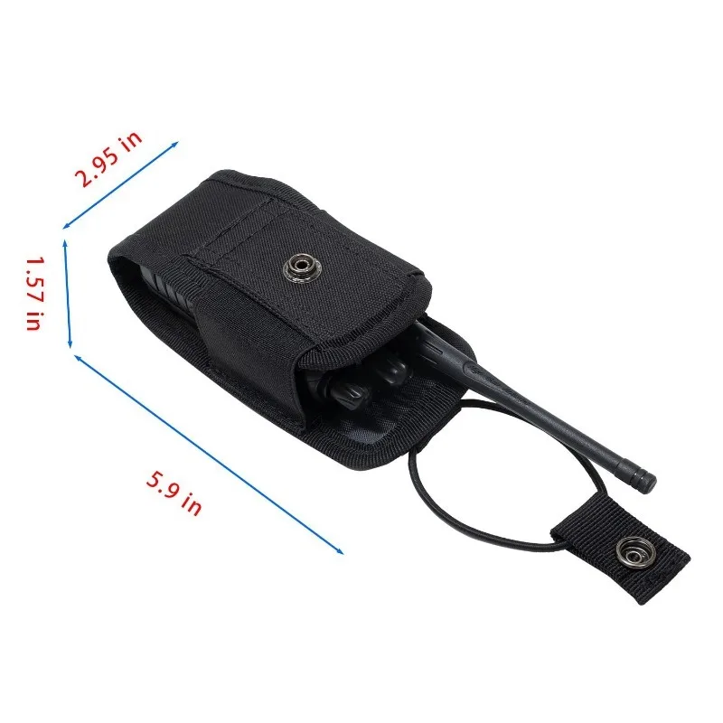 Interphone Holster Tactical Walkie Talkie Carry Bag Radio Pouch Holder Pocket Portable Outdoor Hunting Sports Waist Bag DJJPJ01