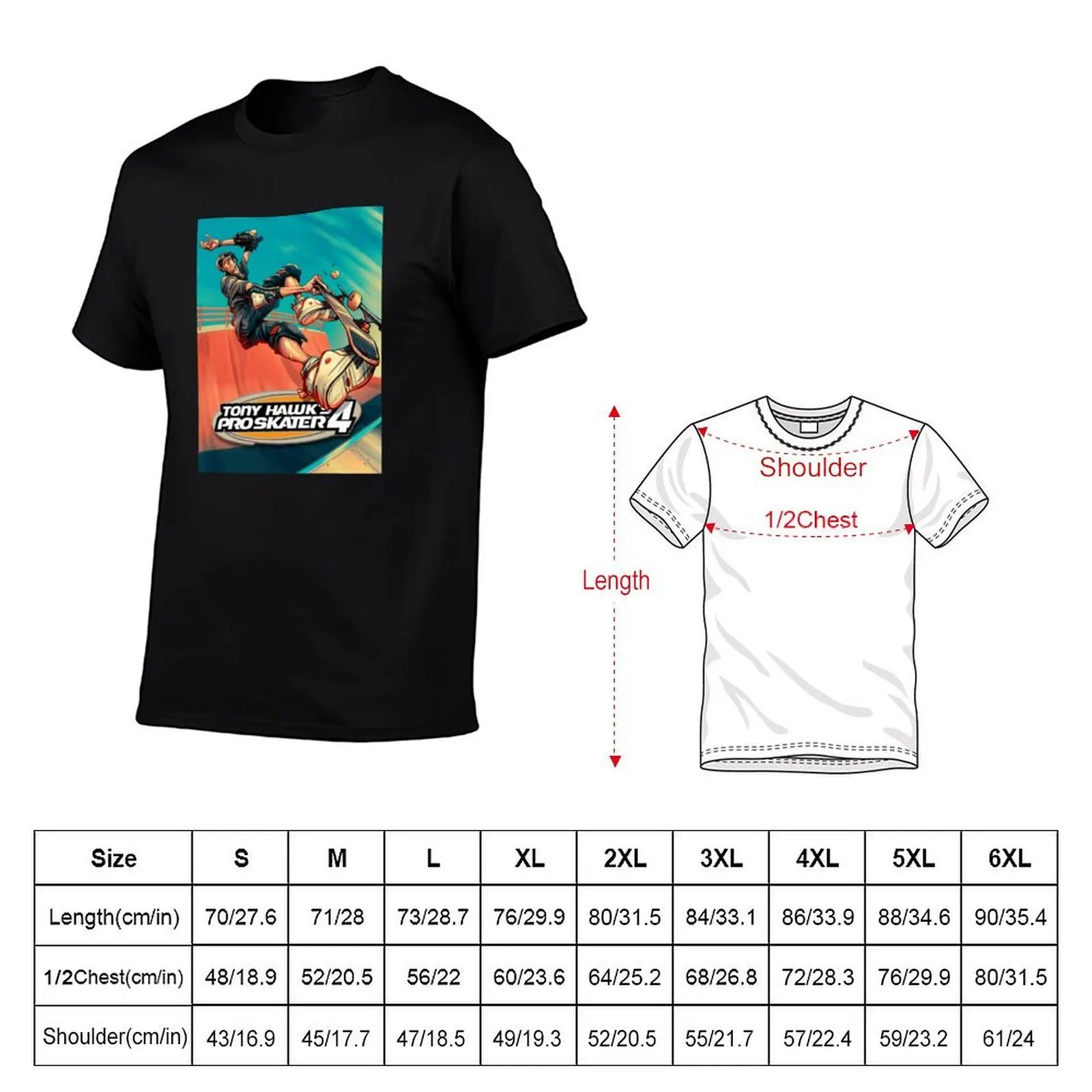TONY HAWK T-Shirt Art Pattern Printed Casual Top - view 2