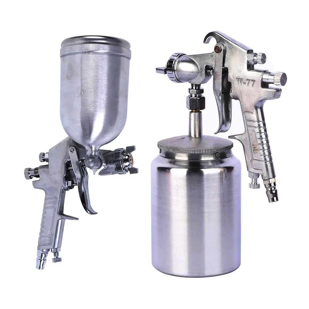 HVLP 400ML Spray Gun Professional Pneumatic Airbrush Sprayer Alloy Painting Atomizer Tool With Hopper For Painting Cars