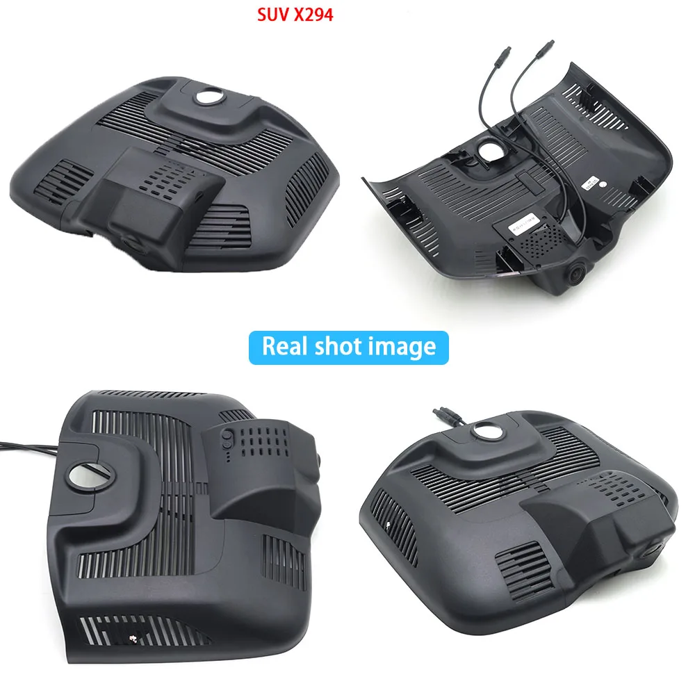 Para mercedes benz eqe suv sedan x294 v295 2023 2024 2025 traço cam frente traseira câmera dvr plug and play gravador de vídeo 24h registro