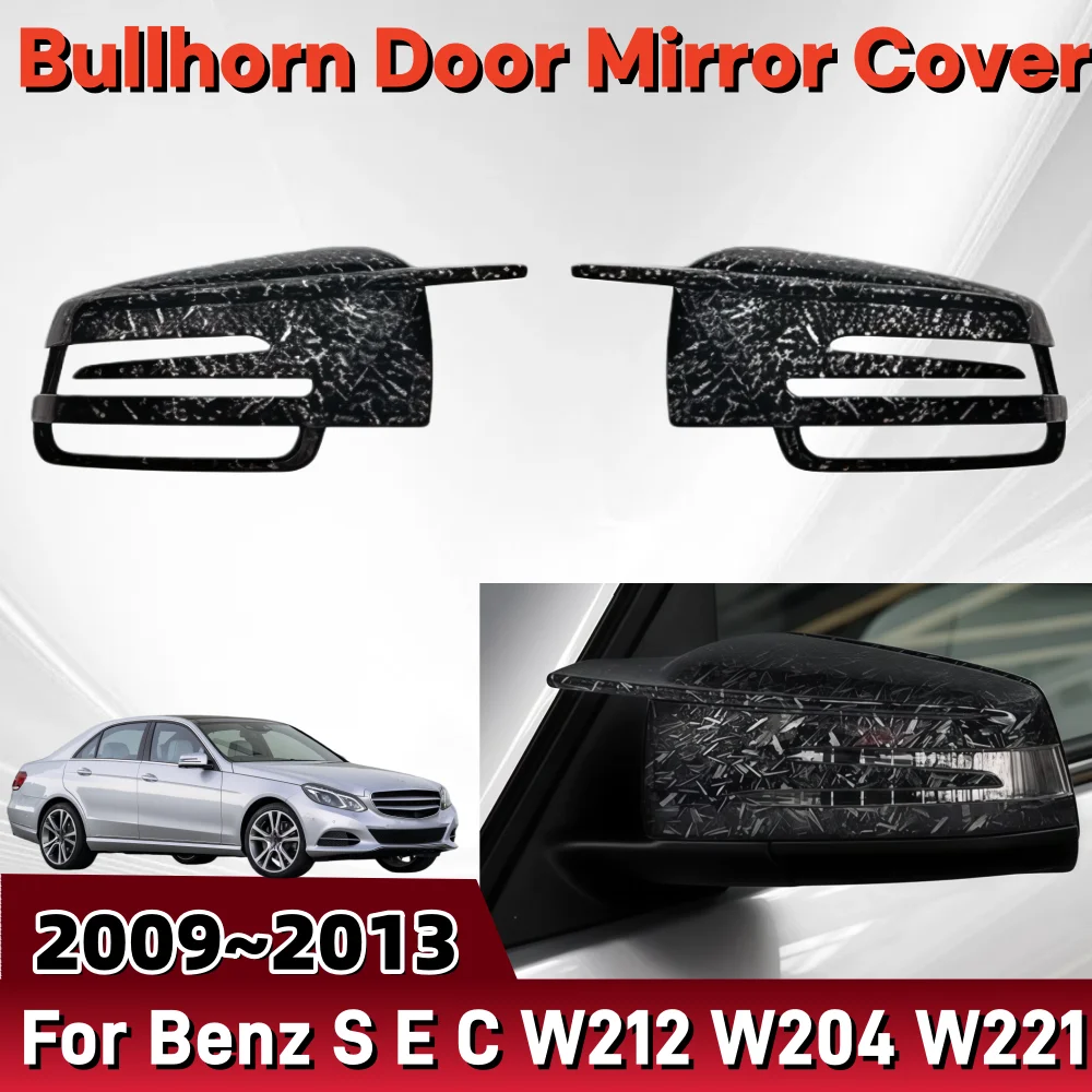 

Door Mirror Cover Trim For Benz S E C W212 W204 W221 2010 2011 2012 Exterior Scratch Protective Car Upgrade Decoration