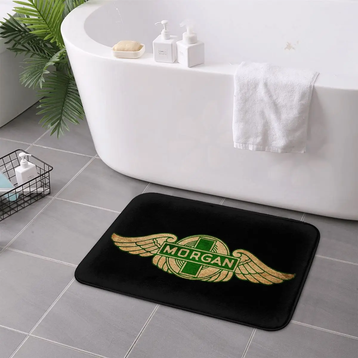 مورغان موتور كار كومباني عدم الانزلاق ممسحة الكلمة حصيرة دائم السجاد البساط لمدخل المطبخ المنزل شرفة مسند القدم الحصير #4